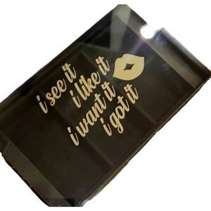 At Home "I See It, I Like It, I Want It, I Got It" Lips Glass Jewlery Box